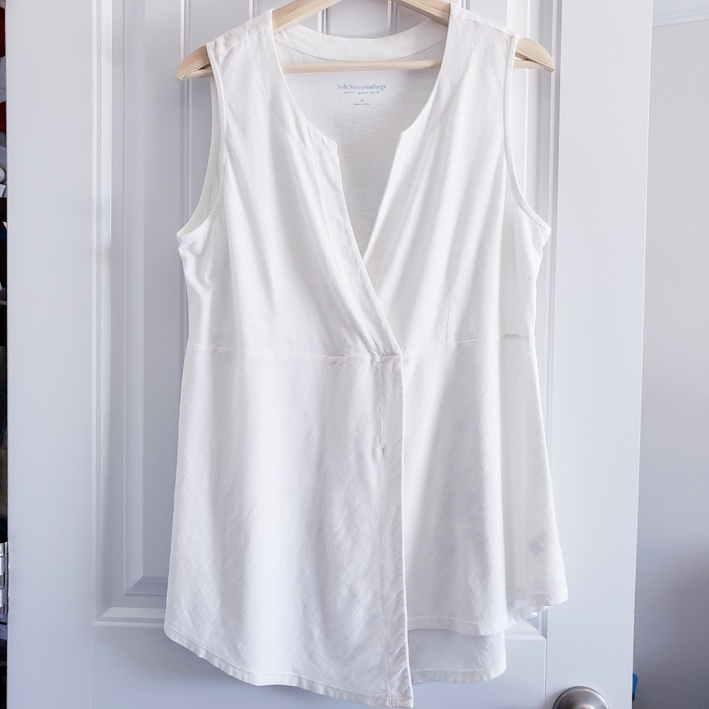 💕 Soft Surroundings Faux Wrap Tank Top